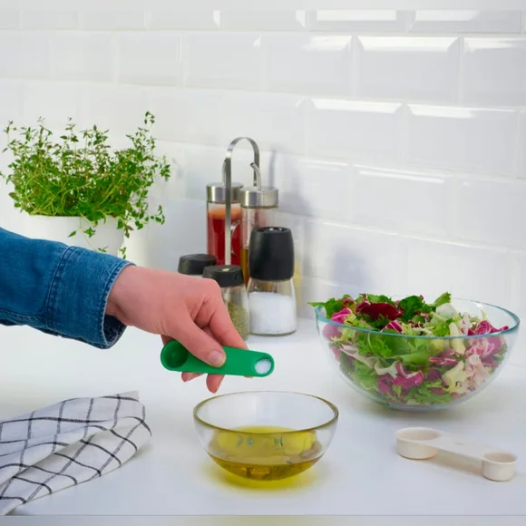 New IKEA UPPFYLLDGreen White Dual Measuring Spoon - Picture 3 of 4